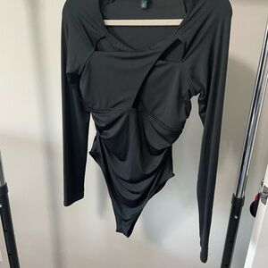 Black long sleeve bodysuit. Wild fable. Like new.